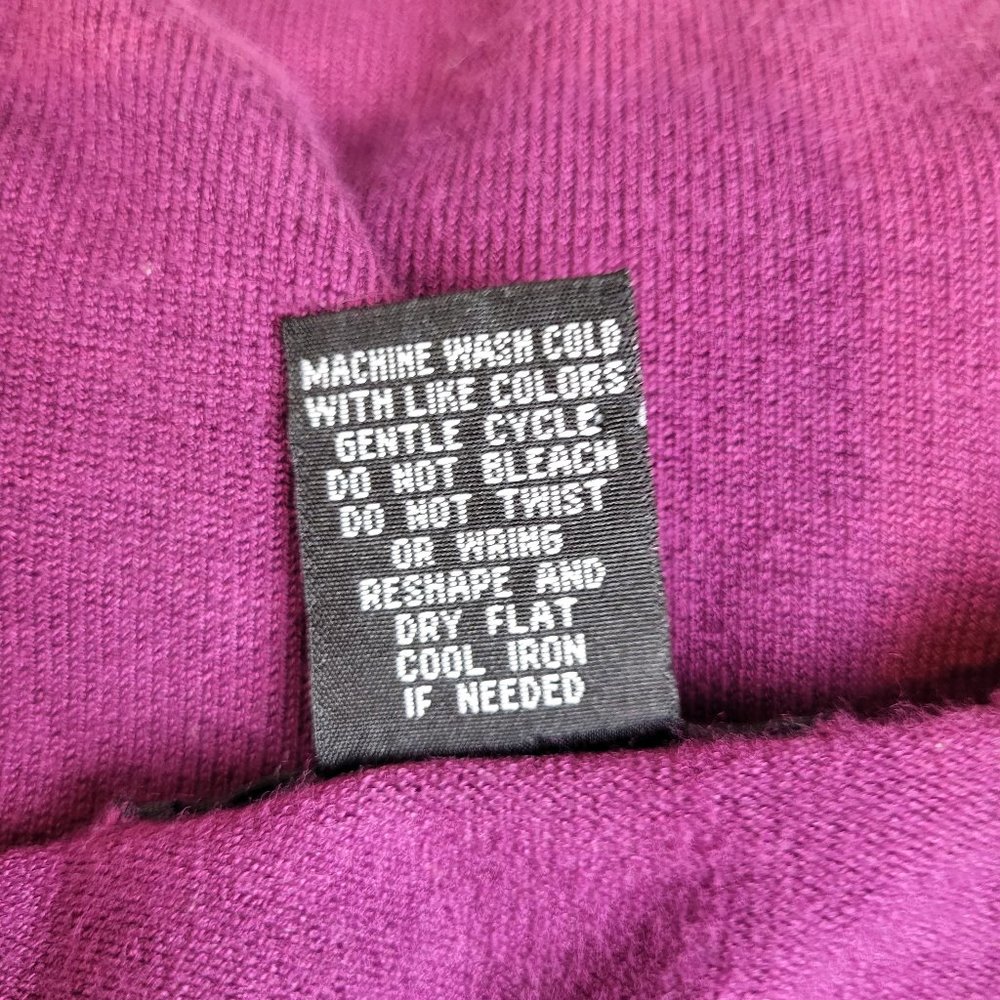 Linda Matthews Purple Shell and Cardigan Sweater Set, Size Medium, GUC - Picture 12 of 12